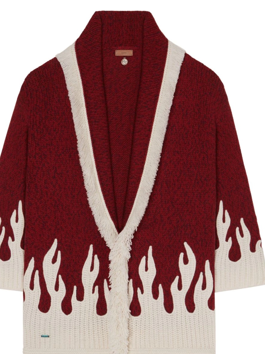 Affordable cardigan wool-blend Women Alanui flame-motif 0325